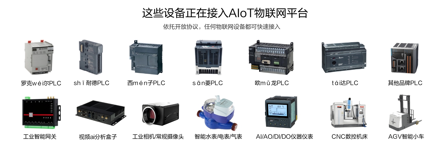 這些工業(yè)生產設備、PLC設備、工業(yè)網關、儀表儀器等正在接入物聯(lián)網平臺
